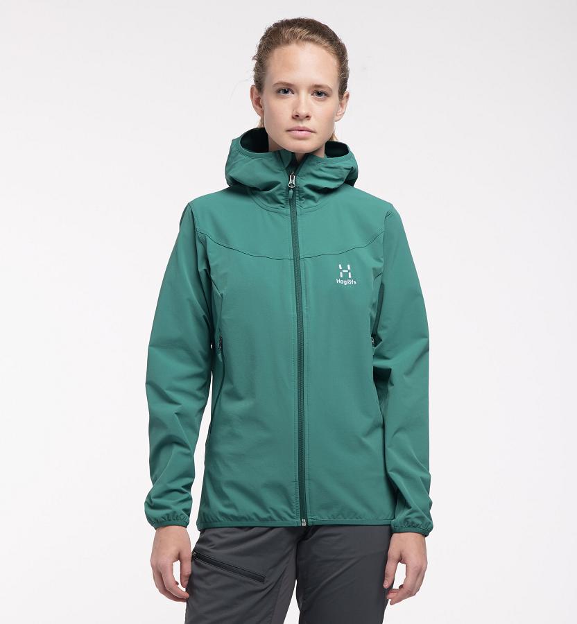 Haglöfs Womens Natrix Softshell Jacket Green New Zealand 97638VAKR